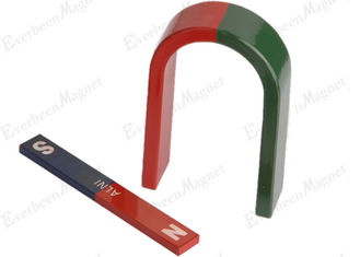 Porcellana Red Green ha dipinto Alnico3 i magneti educativi, barra dei magneti del AlNiCo della colata fornitore