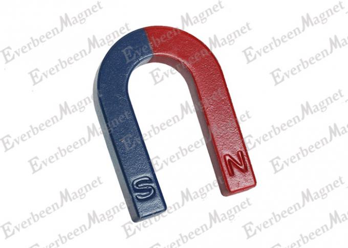 Il magnete a barra del Alnico una lunghezza di 180 millimetri ha dipinto il colore rosso e blu per scienza di istruzione