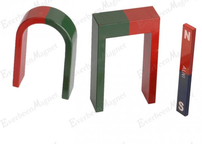 Red Green ha dipinto Alnico3 i magneti educativi, barra dei magneti del AlNiCo della colata